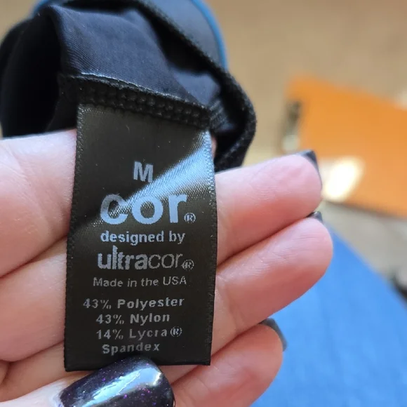 Blue Leopard Print Sports Bra, NWT, COR brand - Picture 4 of 7